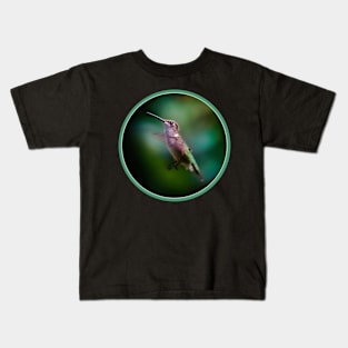 Ruby-throated Hummingbird Photograph Kids T-Shirt